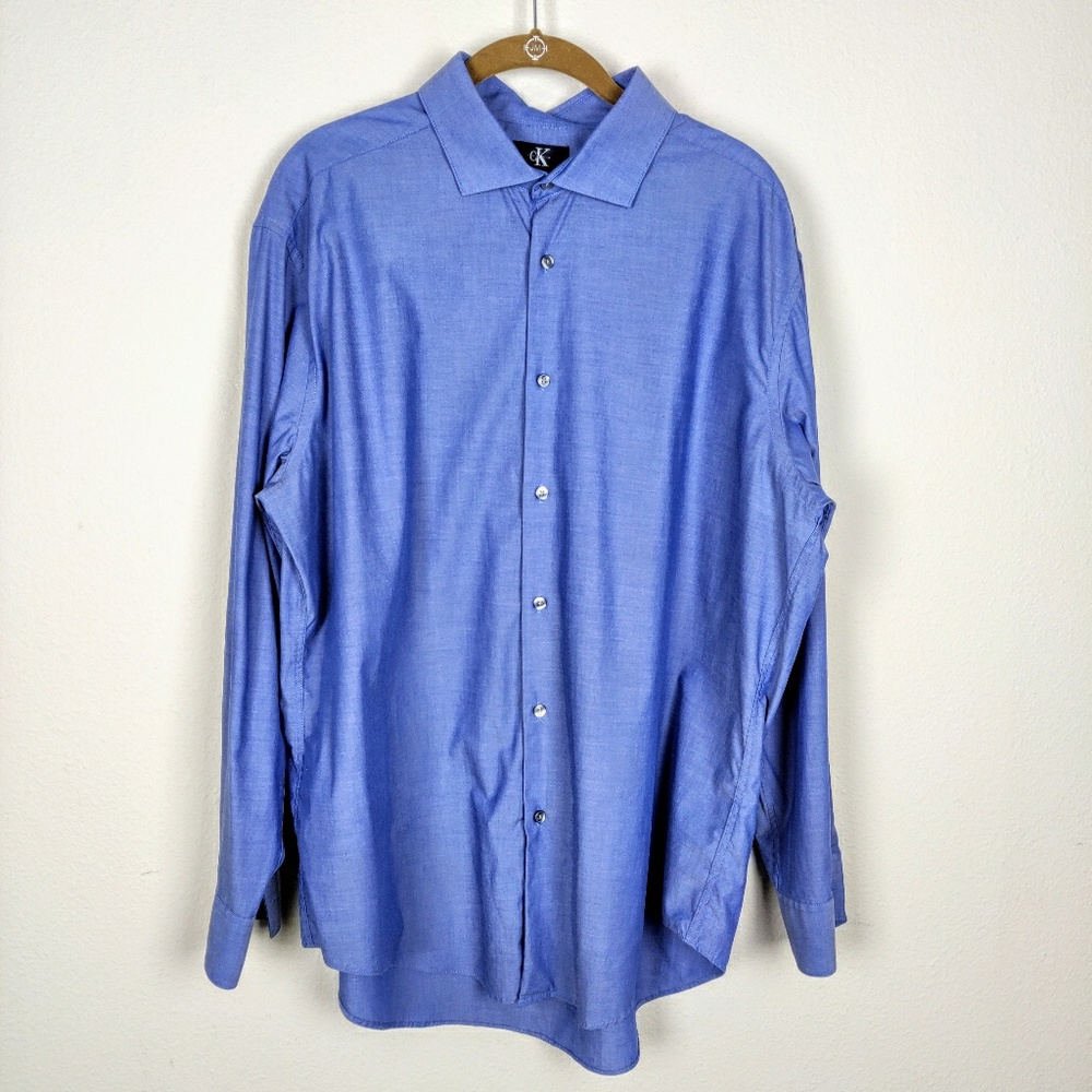Calvin Klein slim fit stretch button down shirt